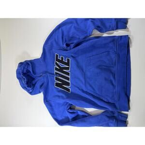 Nike Blue Pullover Hoodie with Black Logo